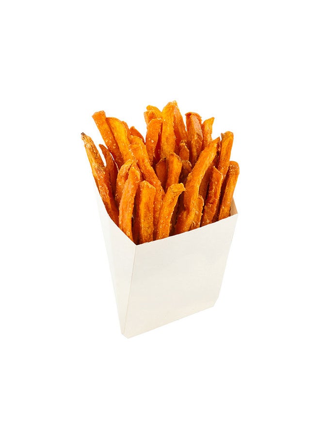 Restaurantware-5 x 5.3 Inch French Fry Holder, 100 Disposable French Fry Box - Sustainable, Sturdy, For Snacks Or Desserts, Wooden Fry Cups, Ideal For Kiosks, Cafes, And Catered Events