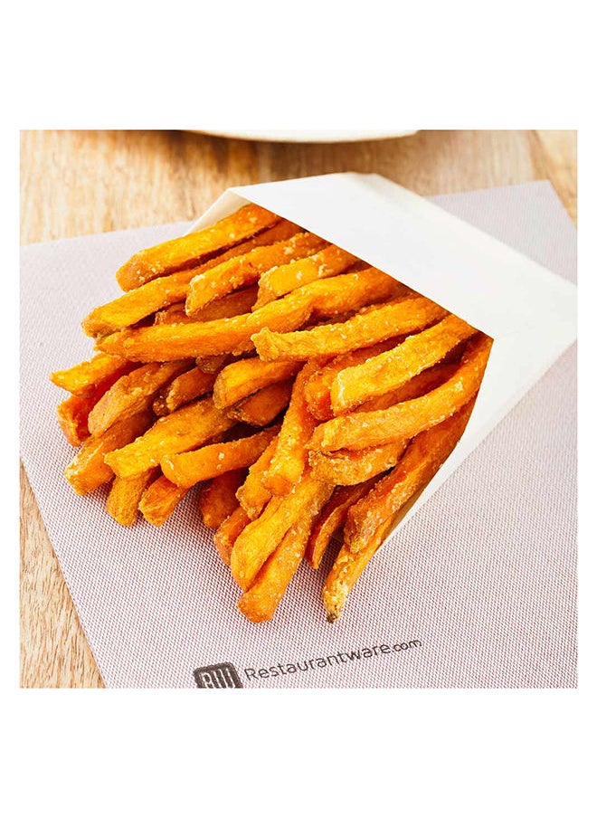 Restaurantware-5 x 5.3 Inch French Fry Holder, 100 Disposable French Fry Box - Sustainable, Sturdy, For Snacks Or Desserts, Wooden Fry Cups, Ideal For Kiosks, Cafes, And Catered Events