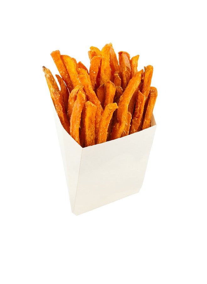 Restaurantware-5 x 5.3 Inch French Fry Holder, 100 Disposable French Fry Box - Sustainable, Sturdy, For Snacks Or Desserts, Wooden Fry Cups, Ideal For Kiosks, Cafes, And Catered Events