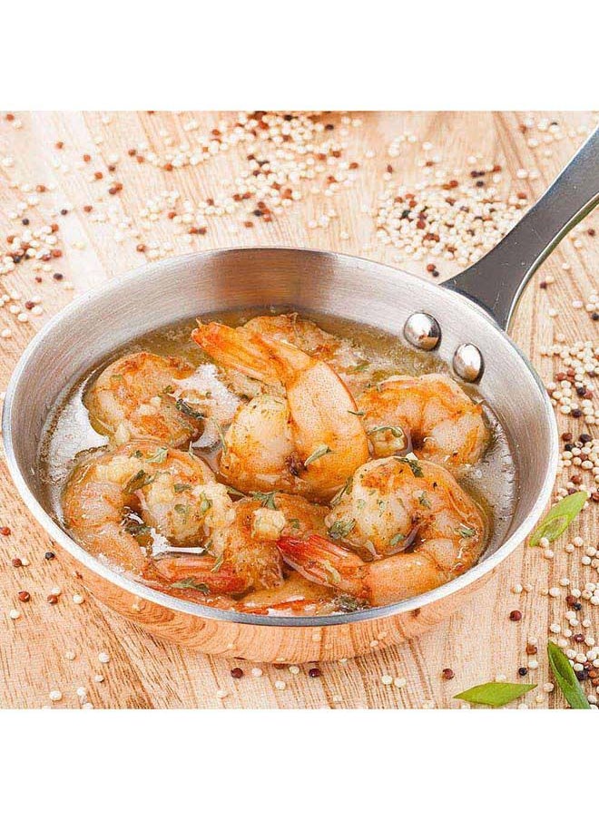 Restaurantware-4 Inch Mini Frying Pan, 1 Round Egg Pan - With Handle, Stain Resistant, Copper Stainless Steel Small Frying Pan, Dishwasher Safe, For Scrambles, Appetizers, Or Desserts