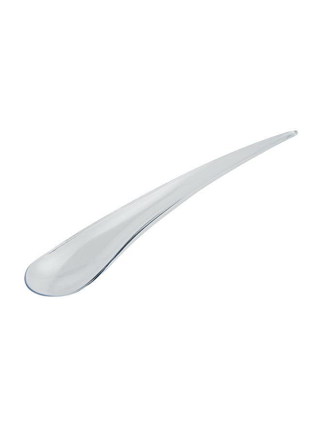 Restaurantware-8 x 1.2 Inch Tasting Spoons, 500 Disposable Sample Spoons - Self-Standing, Tear Drop Design, Clear Plastic Dessert Spoons, For Parties Or Other Events, Serve Appetizers Or Desserts