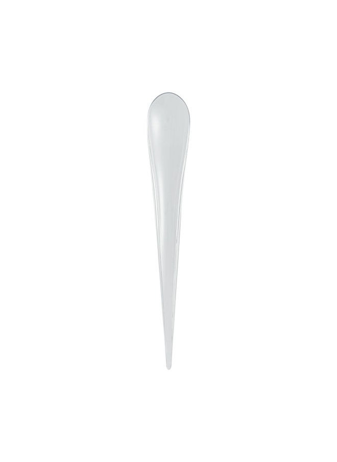 Restaurantware-8 x 1.2 Inch Tasting Spoons, 500 Disposable Sample Spoons - Self-Standing, Tear Drop Design, Clear Plastic Dessert Spoons, For Parties Or Other Events, Serve Appetizers Or Desserts