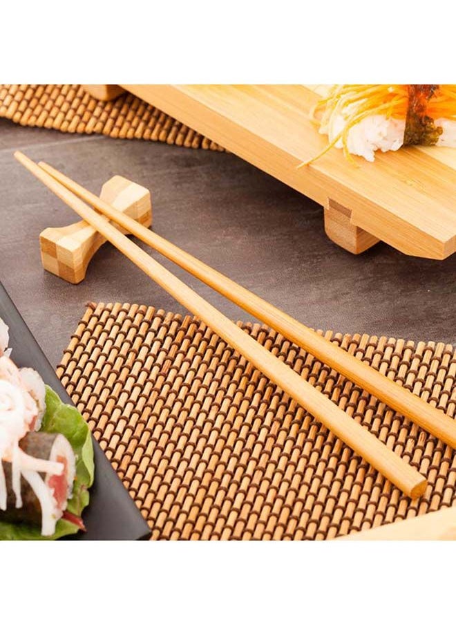 Restaurantware-9 Inch Bamboo Chopsticks, 100 Disposable Wooden Chopsticks - Modern Style, No Slip, Sustainable Bamboo Chopsticks, Smooth, For Sushi, Dumplings, Noodles