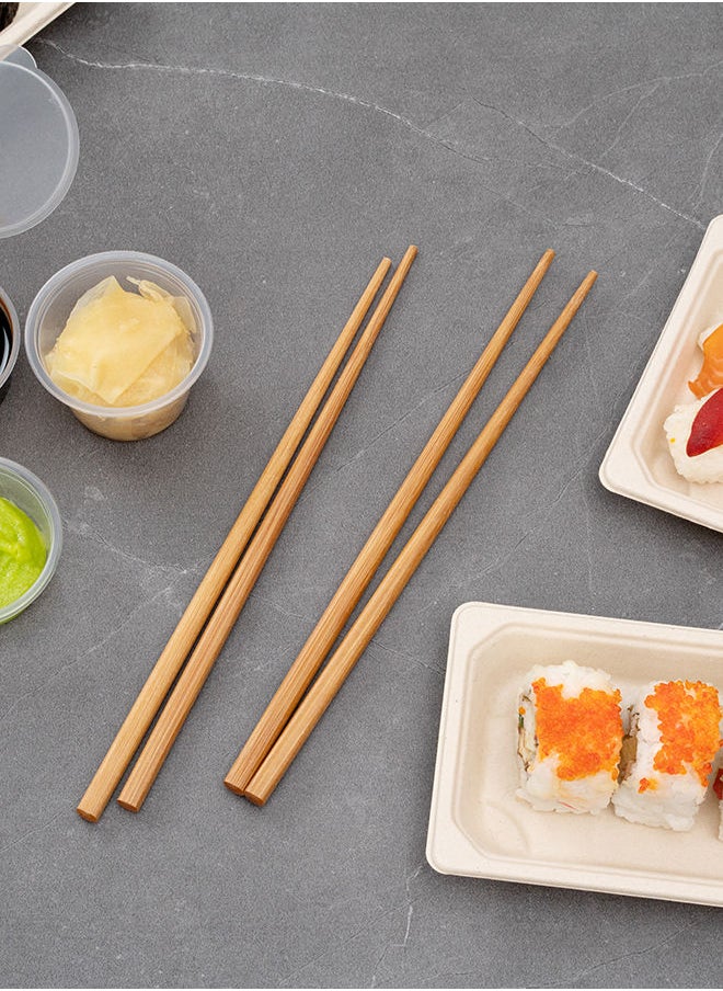Restaurantware-9 Inch Bamboo Chopsticks, 100 Disposable Wooden Chopsticks - Modern Style, No Slip, Sustainable Bamboo Chopsticks, Smooth, For Sushi, Dumplings, Noodles