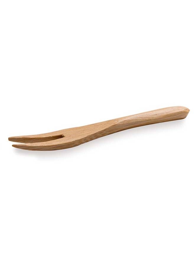 Restaurantware-3.5 Inch Mini Food Picks, 100 Bamboo Forks - With Two Prongs, Sustainable, Mini Cocktail Forks, Disposable, For Fruits , Appetizers, Cocktails, And Pastries