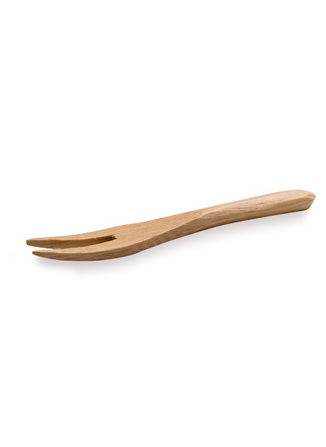Restaurantware-3.5 Inch Mini Food Picks, 100 Bamboo Forks - With Two Prongs, Sustainable, Mini Cocktail Forks, Disposable, For Fruits , Appetizers, Cocktails, And Pastries