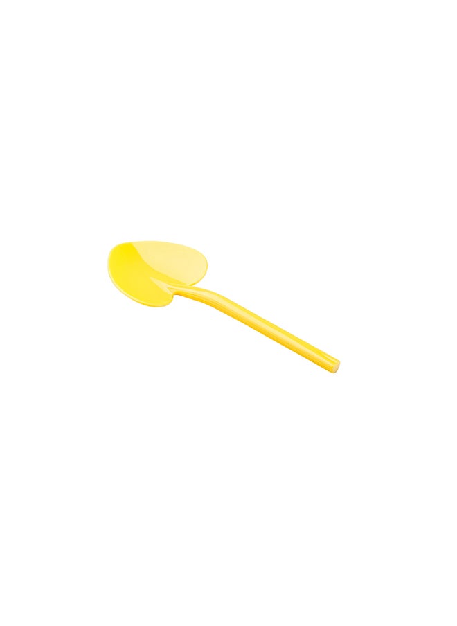 Restaurantware-3.5 Inch x 1.25 Inch Heart Spoons, 500 Disposable Mini Plastic Spoons - Heart-Shaped, For Desserts, Baby Yellow Plastic Tasting Spoons, For Parties Or Events,