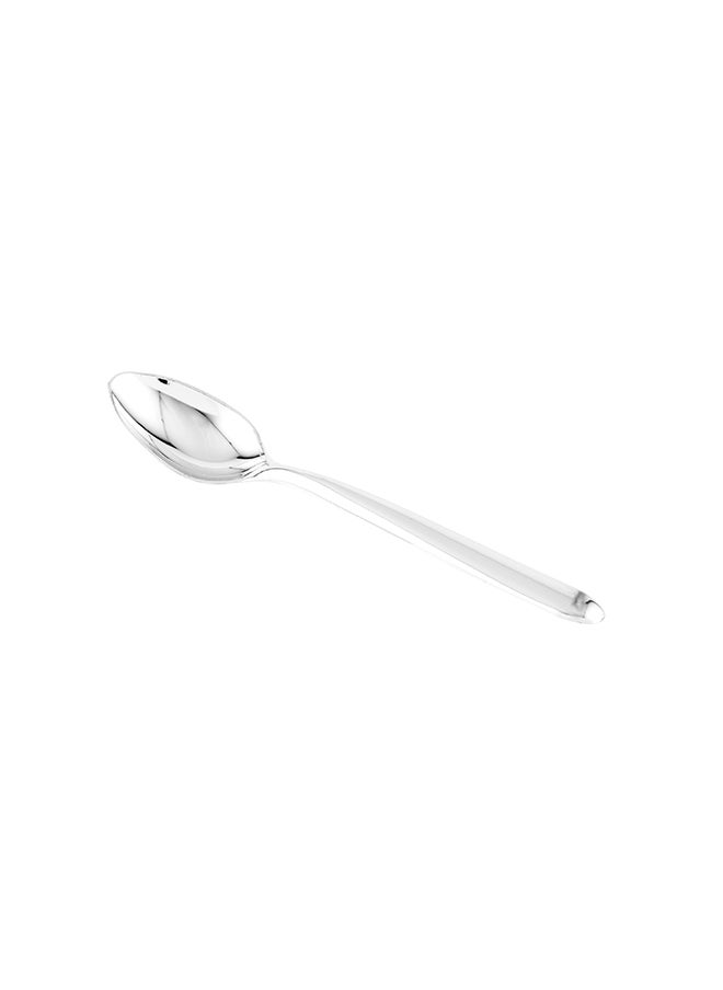 Restaurantware-Moderna 7.3 Inch Disposable Spoons, 250 Recyclable Appetizer Spoons - Crack-Resistant, For All Types Of Meals, Silver Plastic Spoons