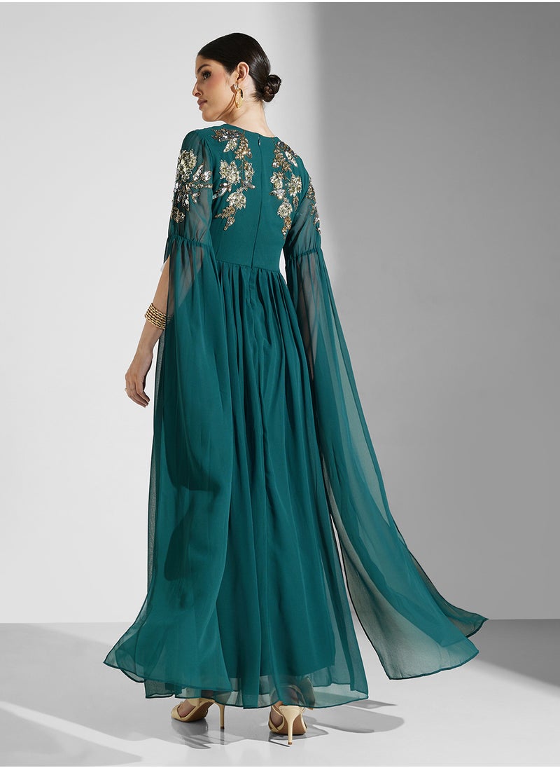 Embellished Maxi Dress