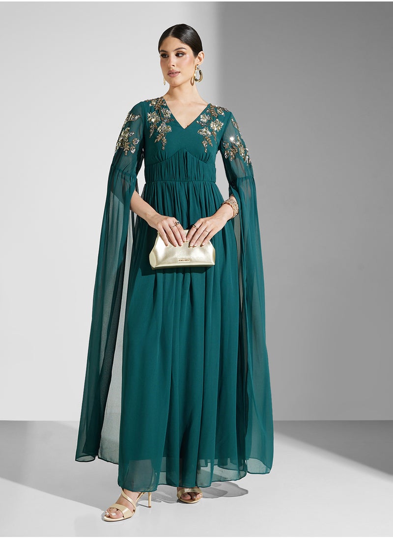 Embellished Maxi Dress