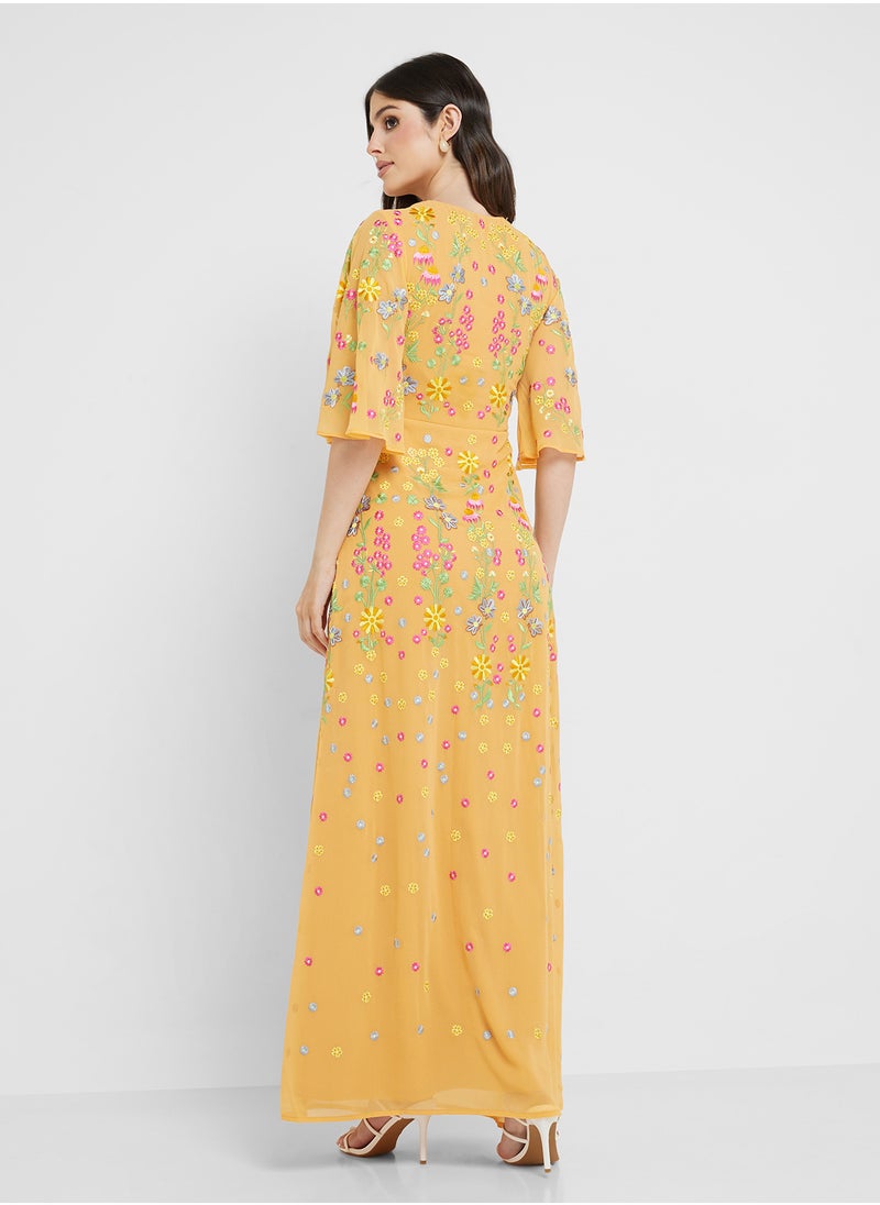 Embellished Maxi Dress