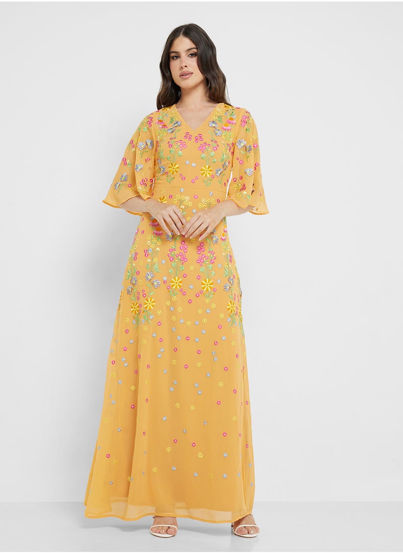 Embellished Maxi Dress