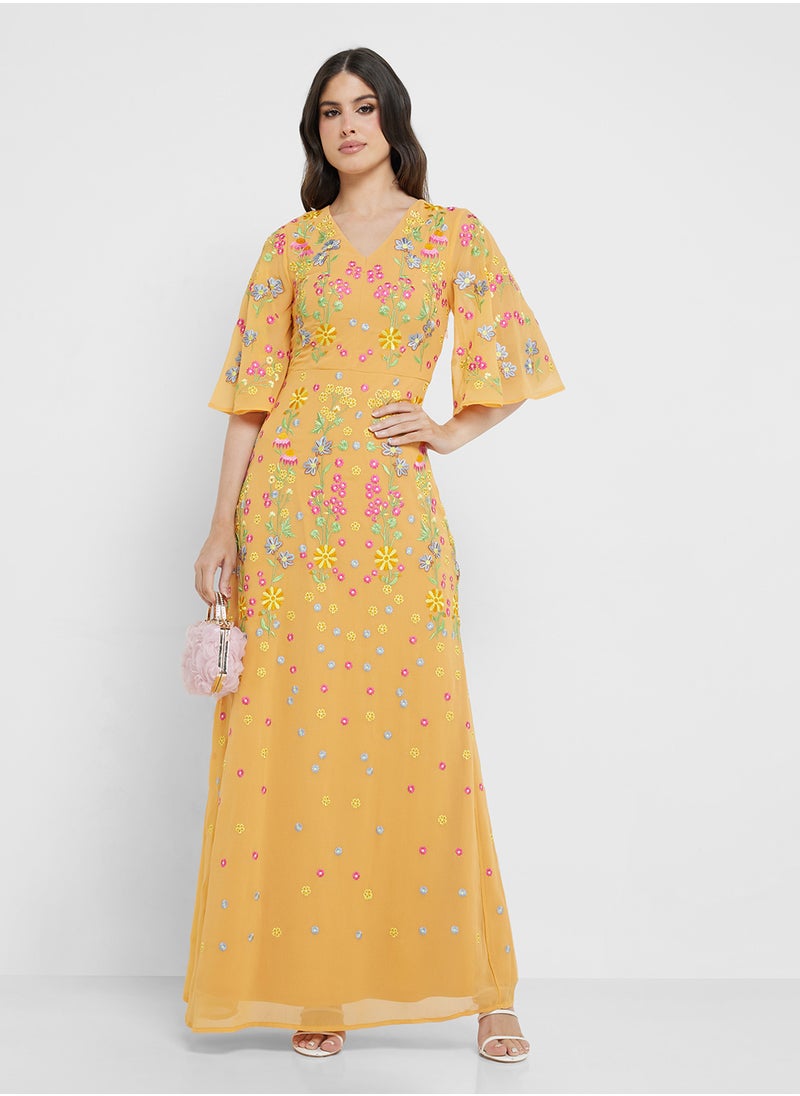 Embellished Maxi Dress