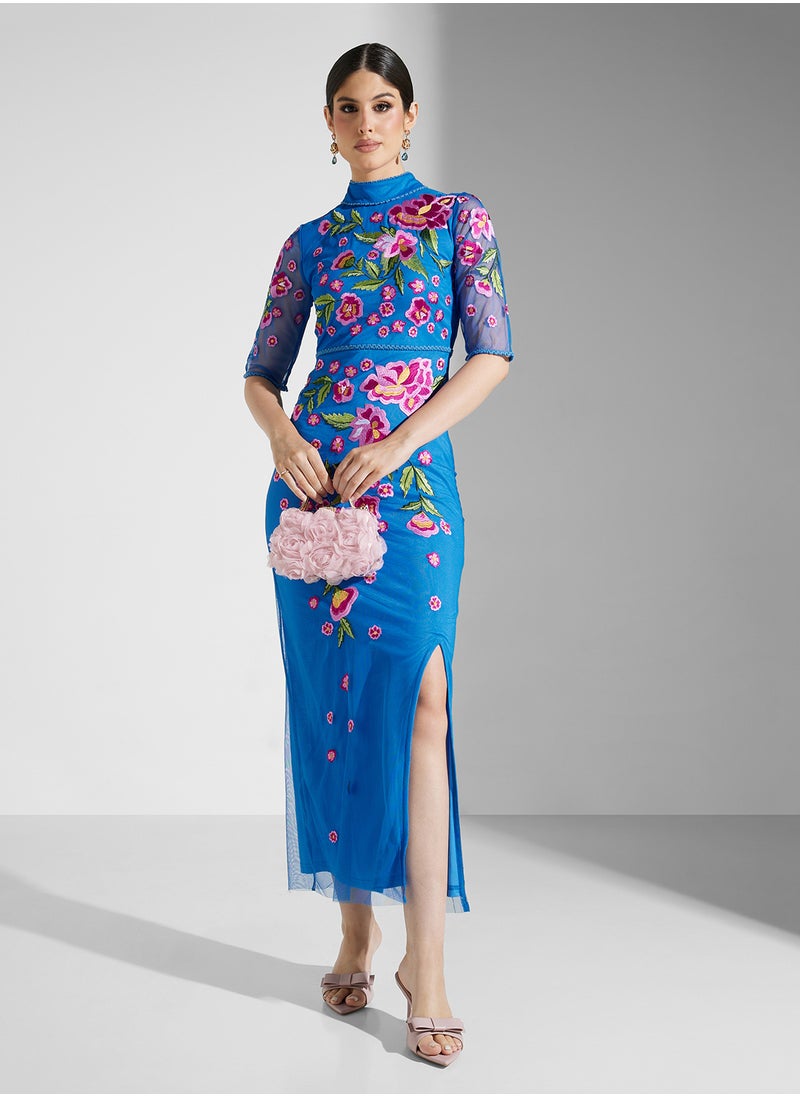 Embellished Knee Lenth Dress