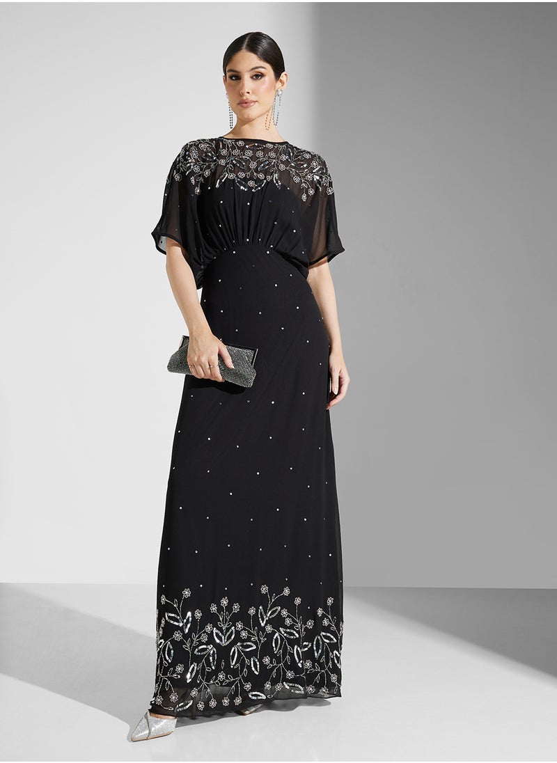 Embellished Maxi Dress