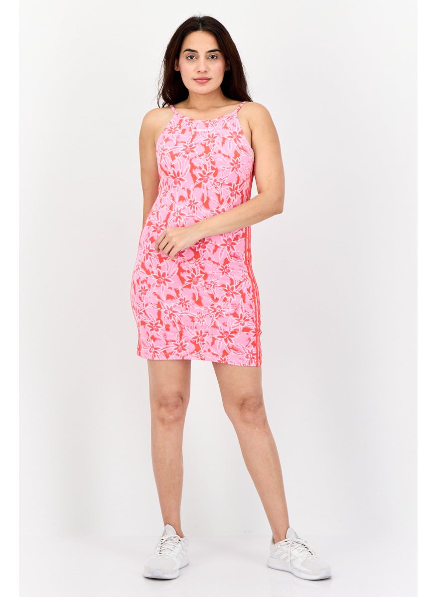 Women Sportswear Fit Sleeveless Outdoor Tight Dress, Multicolor