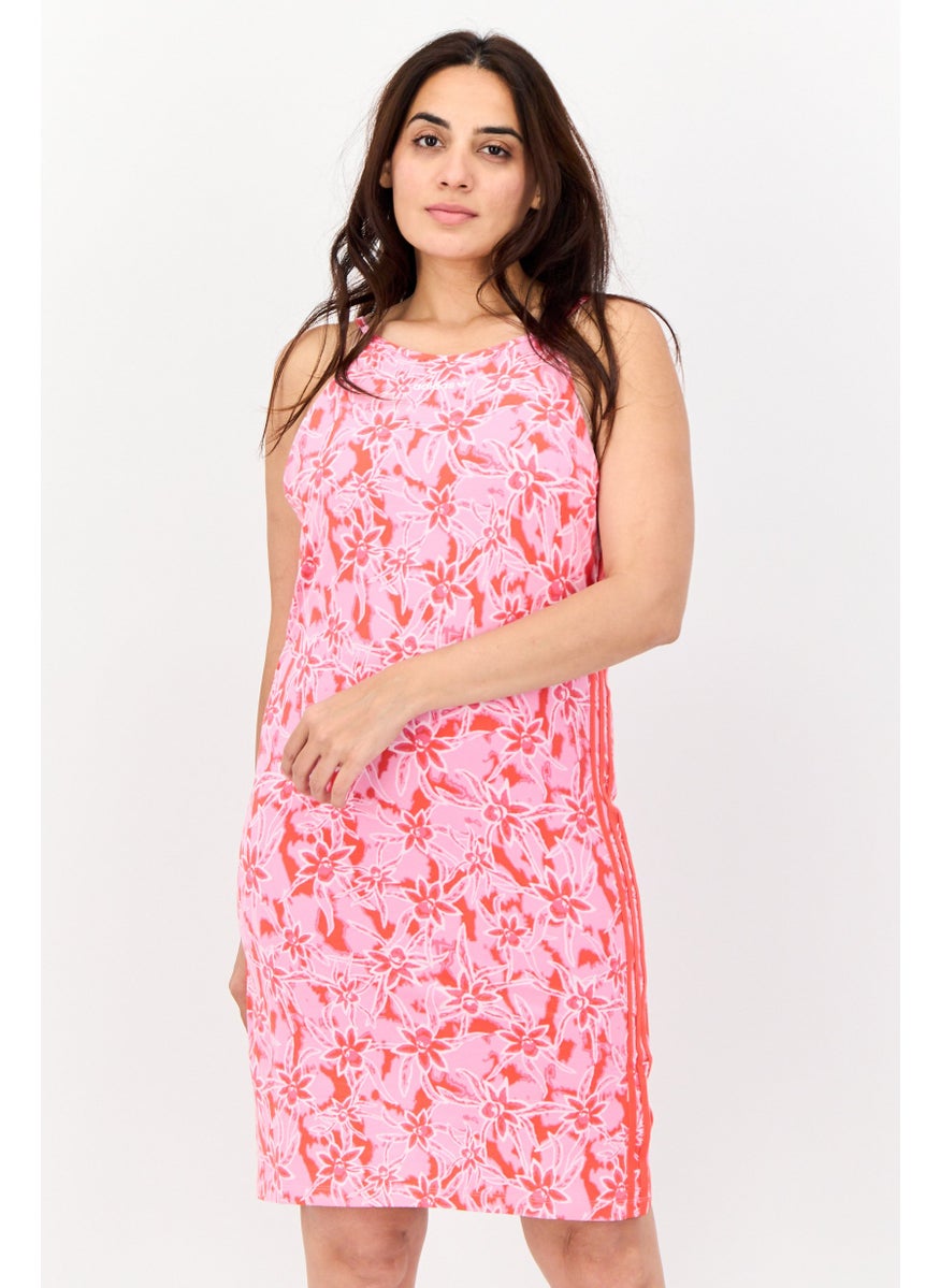 Women Sportswear Fit Sleeveless Outdoor Tight Dress, Pink