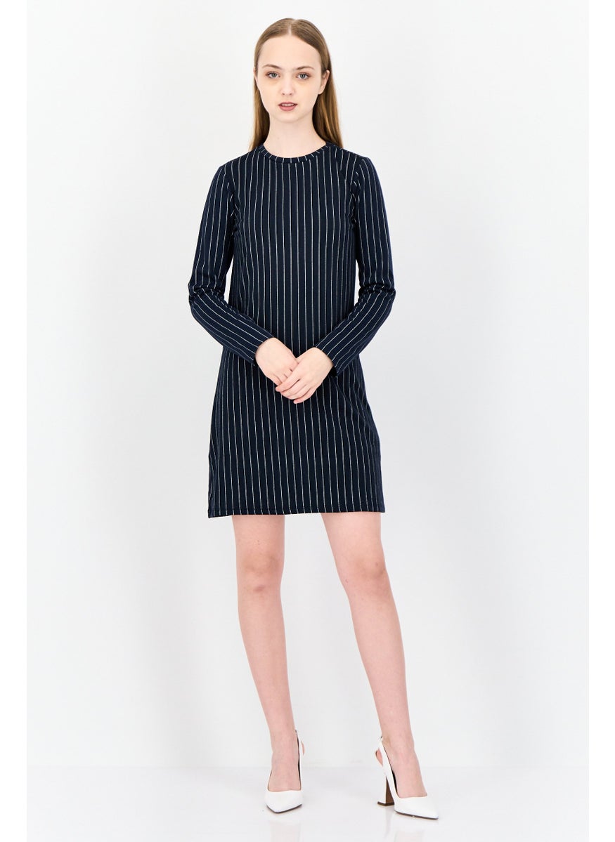 Women Stripe Mini Dress, Multicolor
