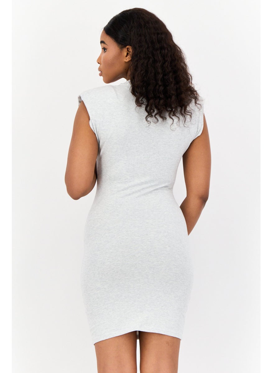 Women Sportswear Fit Sleeveless Outdoor Dress, Grey