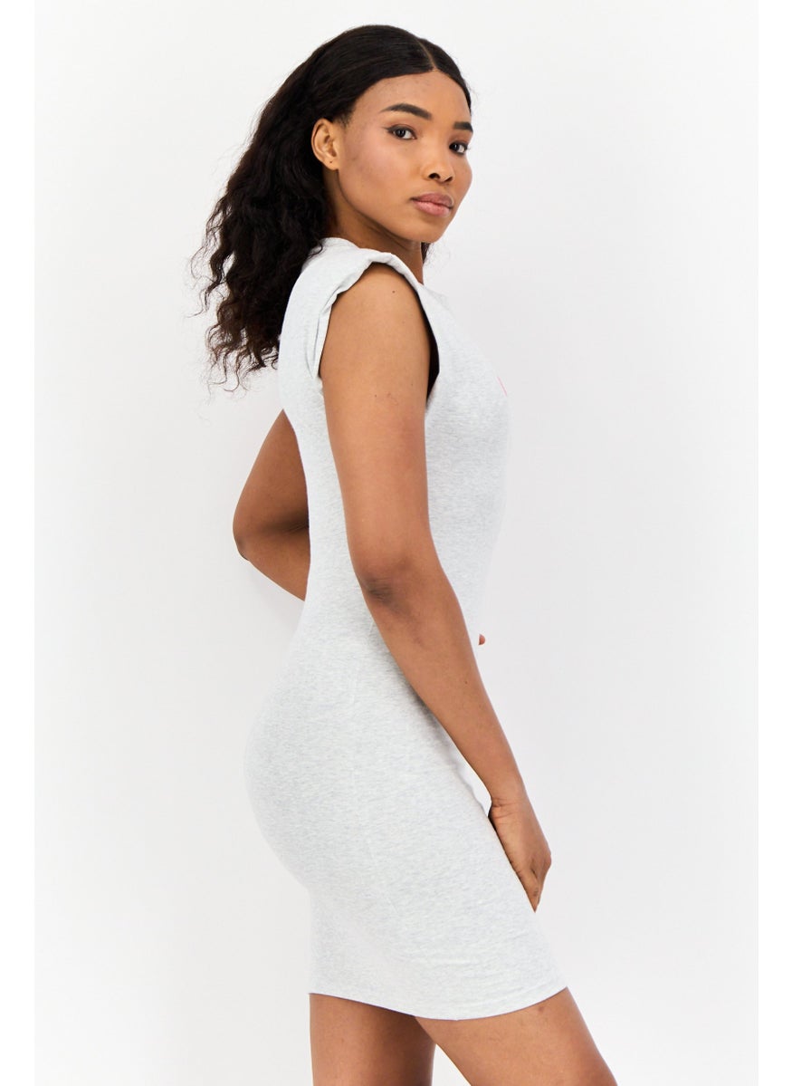 Women Sportswear Fit Sleeveless Outdoor Dress, Grey