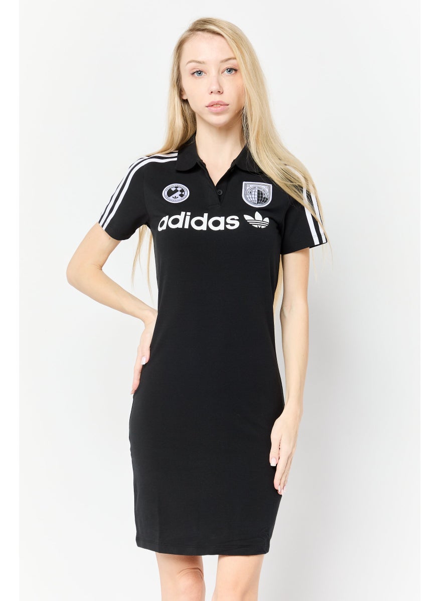 Women Sportswear Fit Outdoor Mini Dress, Black