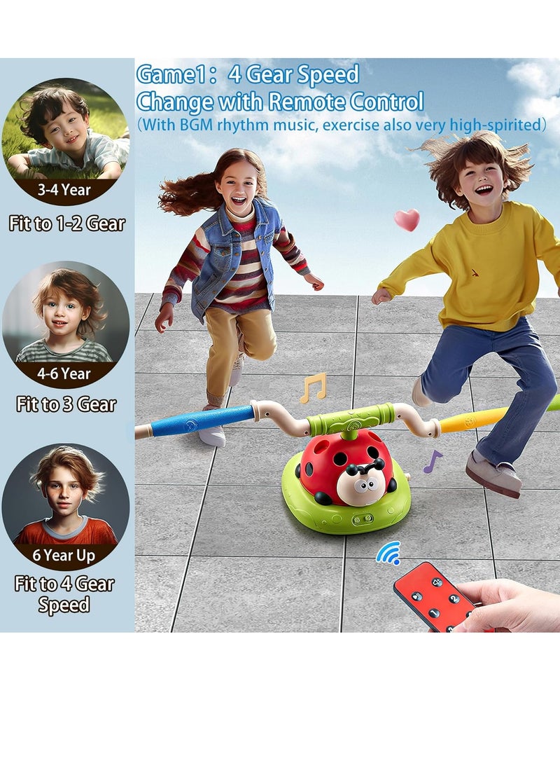 3-in-1 Rocket Launcher Toy with Musical Jump and Toss Ring Game – Fun Indoor & Outdoor Toy for Kids, Boys & Girls | Perfect for Birthday Gifts, Sports, and Summer Fun!
