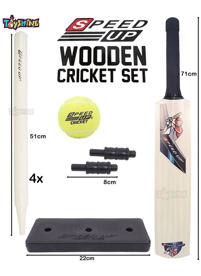 Toyshine Speed Up X-Shot Combo Box Cricket Kit For Kids (Bat Size: 4, 5-10 Yrs) Gift Sports Outdoor Toy Boys Girls Picnic (Carry Bag)- Sstp,Pink