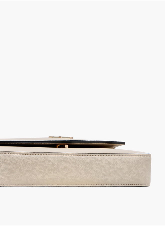 Women's Solid Crossbody Bag with Chain Strap