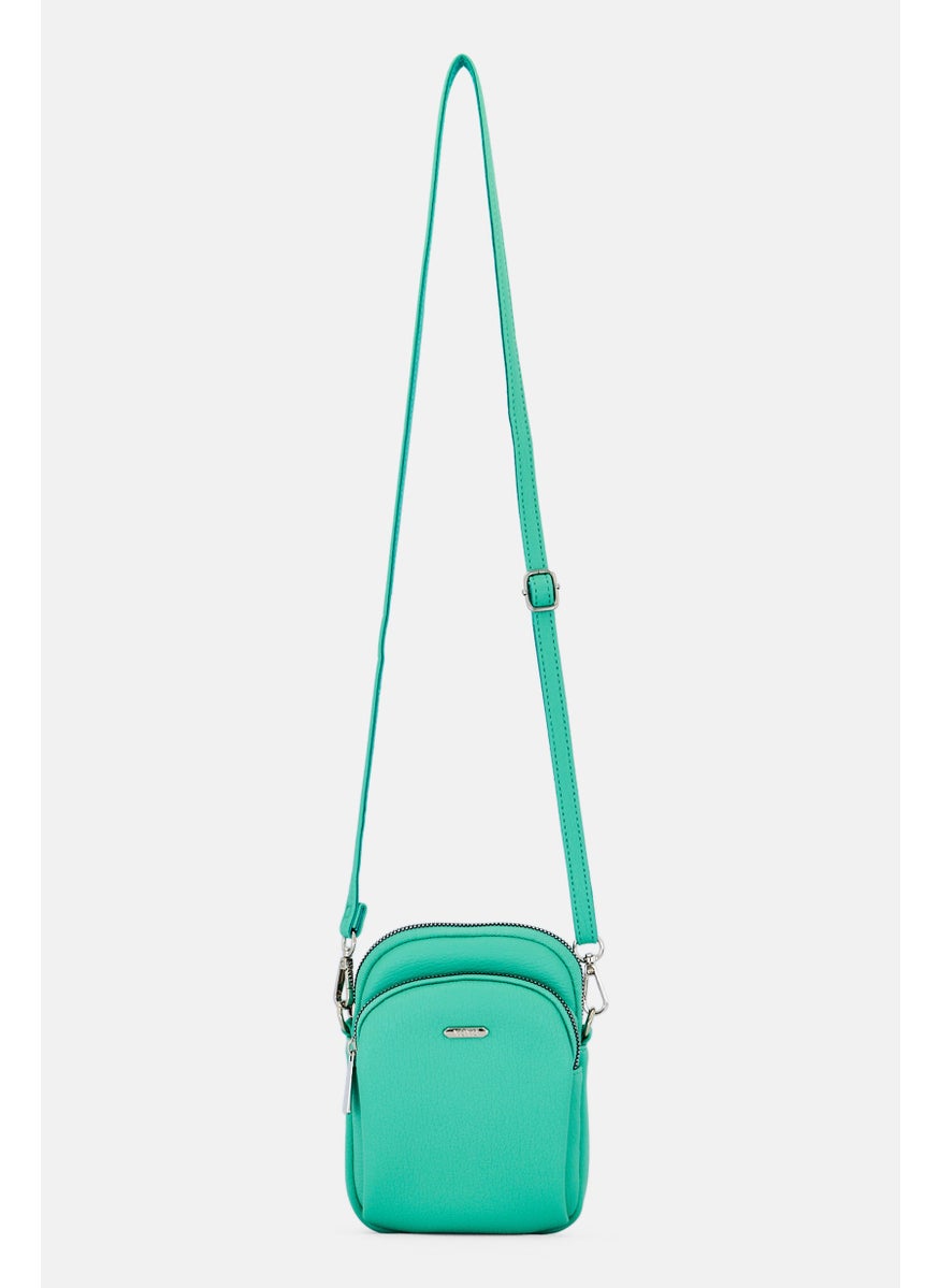 Women Weekend Cross Body Bag, Aqua Green