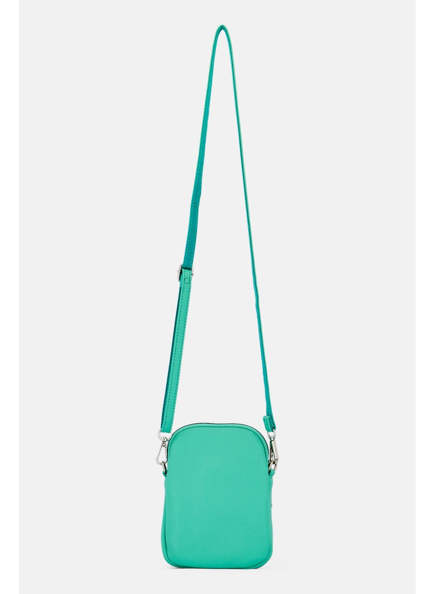Women Weekend Cross Body Bag, Aqua Green