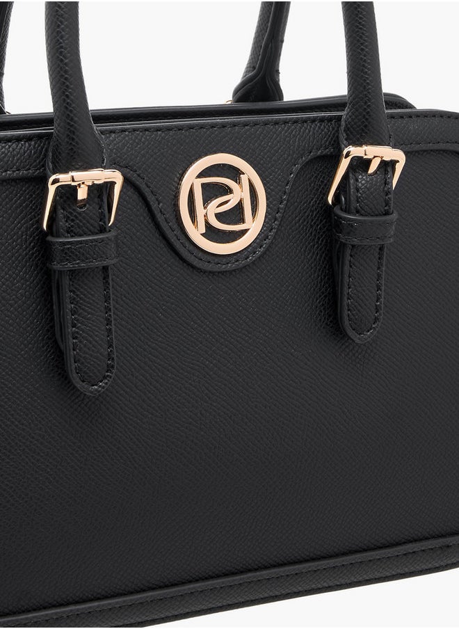 Solid Tote Bag with Double Handles and Detachable Coin Purse