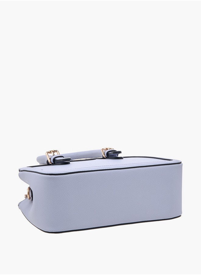Solid Tote Bag with Double Handles and Detachable Coin Purse