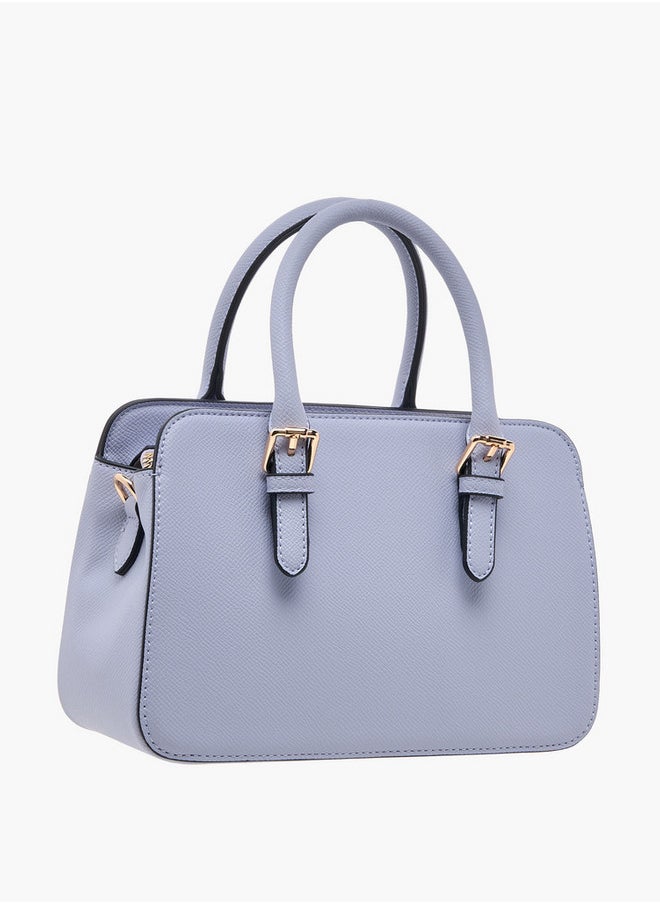Solid Tote Bag with Double Handles and Detachable Coin Purse