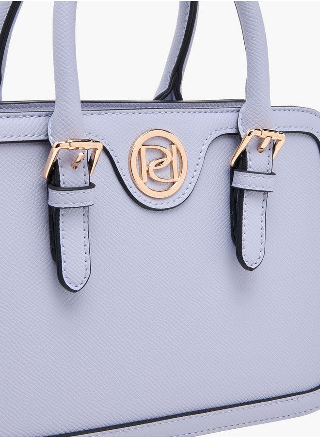 Solid Tote Bag with Double Handles and Detachable Coin Purse