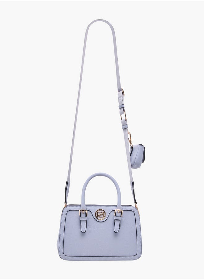 Solid Tote Bag with Double Handles and Detachable Coin Purse