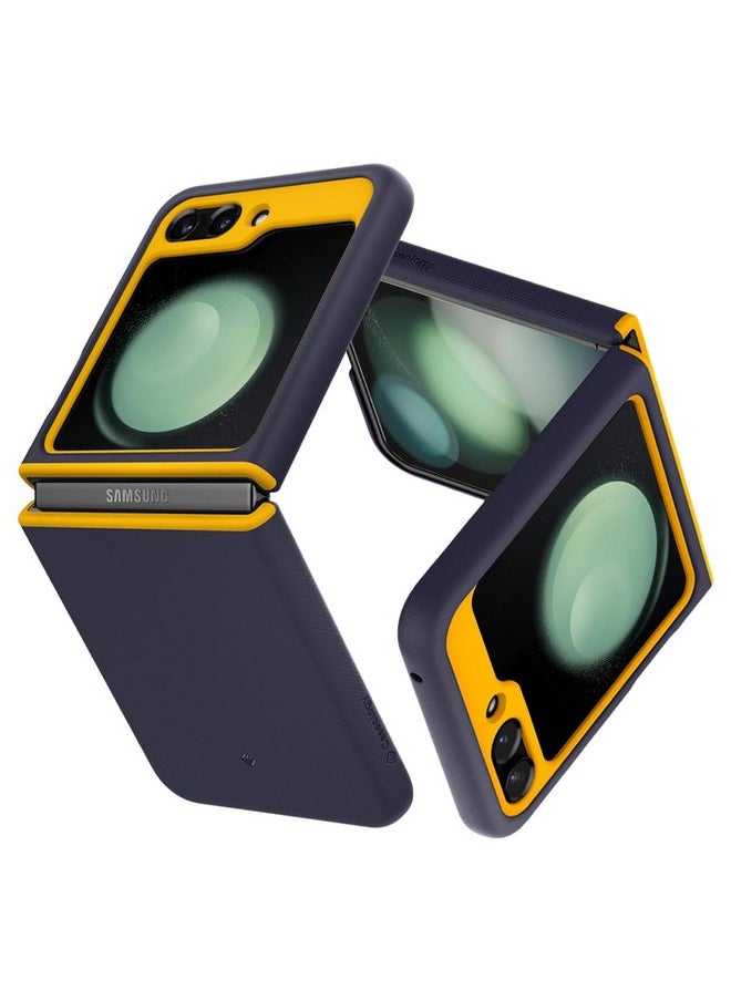 CASEOLOGY by Spigen Nano Pop Back Cover Case Compatible with Samsung Galaxy Z Flip 5 [Air Space Technology Protection] Dual Protection Case for Samsung Z Flip 5 5G (TPU and PC | Blueberry Navy)