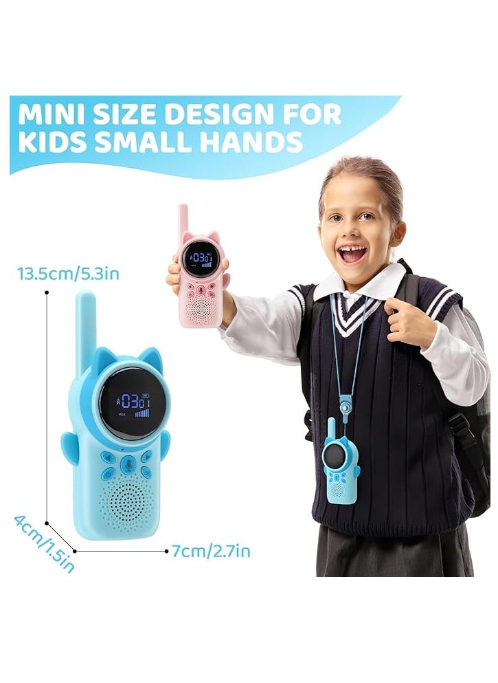Kids Toy Adventure Walkie Talkies - Pretend Play Two-Way Radios for Imaginative Games, Built-in Flashlight & Rechargeable Battery, Perfect for Boys & Girls 3-12 Years Old
