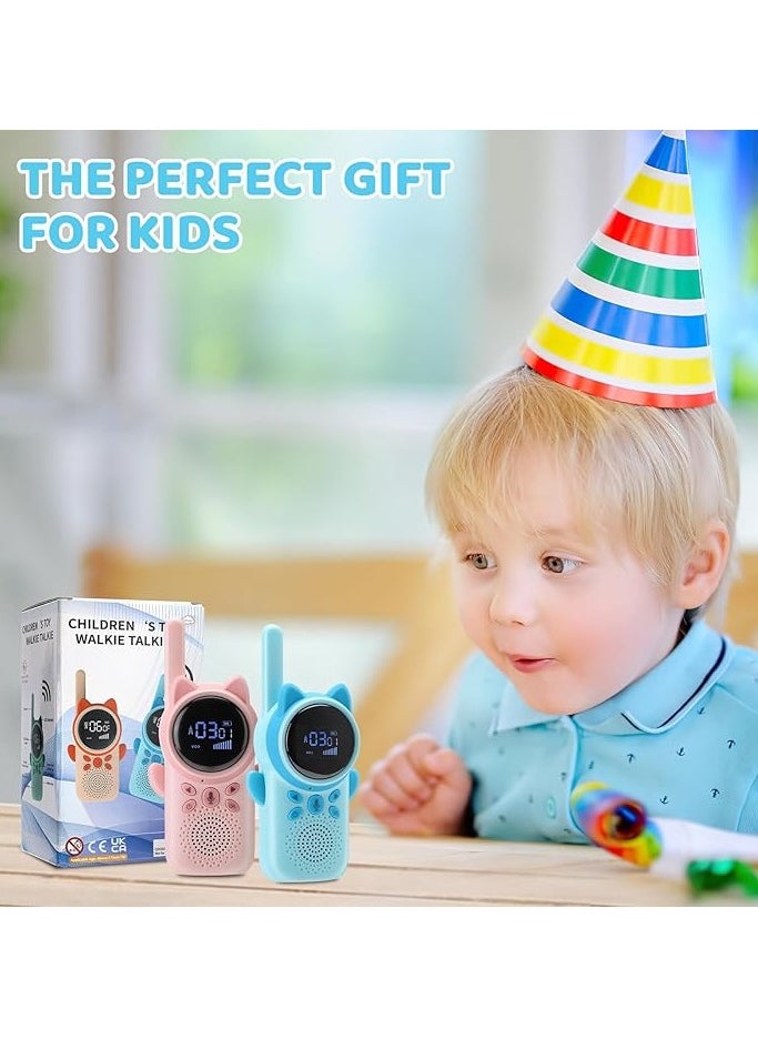 Kids Toy Adventure Walkie Talkies - Pretend Play Two-Way Radios for Imaginative Games, Built-in Flashlight & Rechargeable Battery, Perfect for Boys & Girls 3-12 Years Old