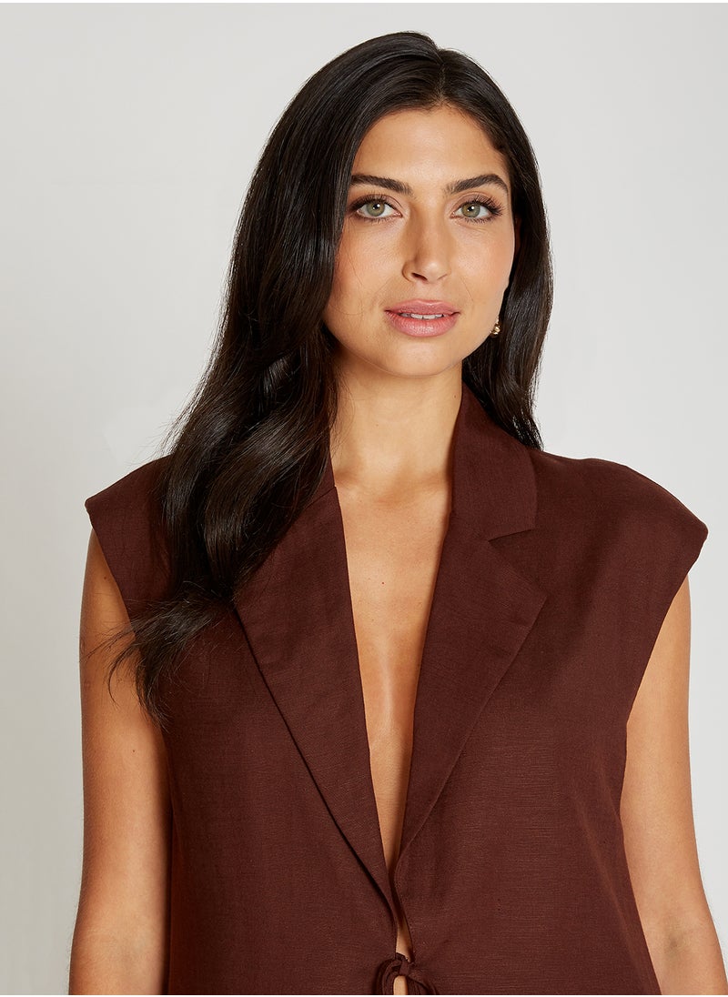 Long Sleeveless Waistcoat