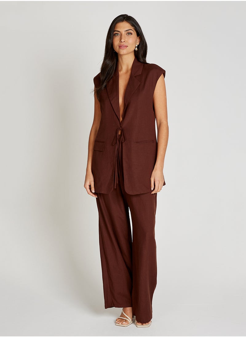Long Sleeveless Waistcoat