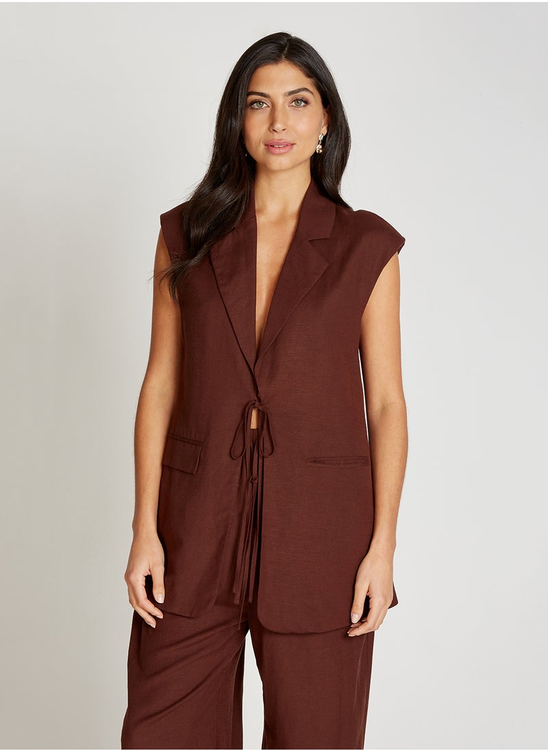 Long Sleeveless Waistcoat