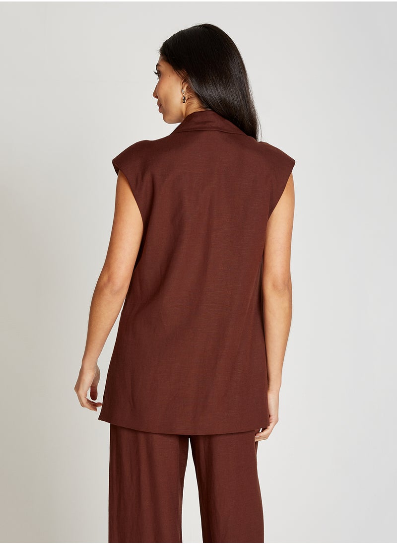 Long Sleeveless Waistcoat