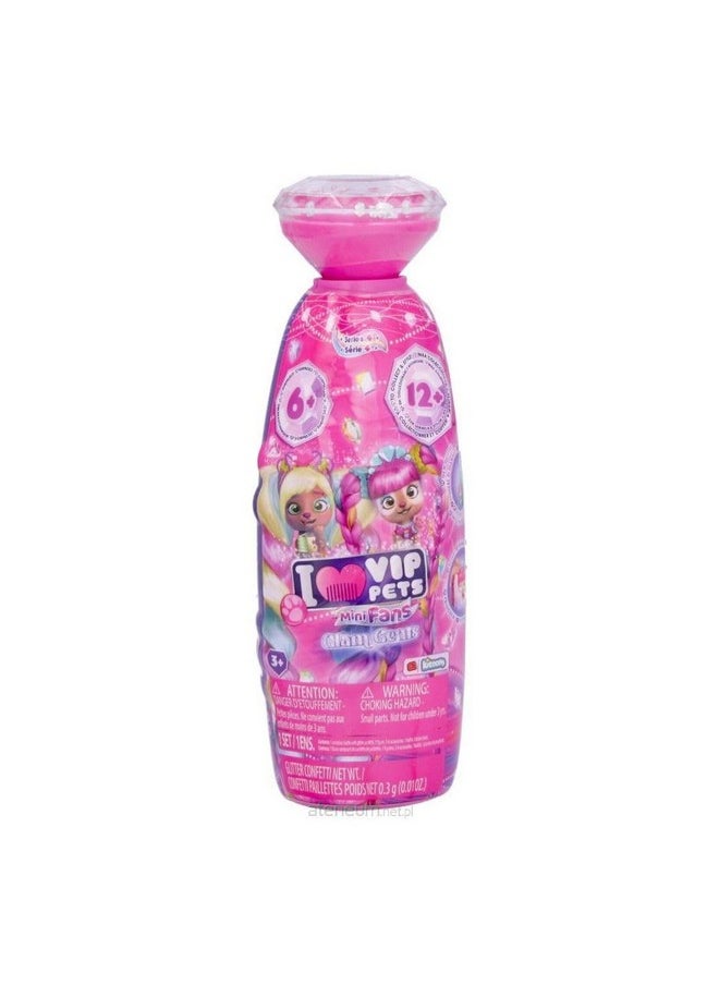 VIP Pets Mini Fans Glam Gems 2 Pack- Includes VIP Pets and 6 Surprise Accessories| Kids Age 3+