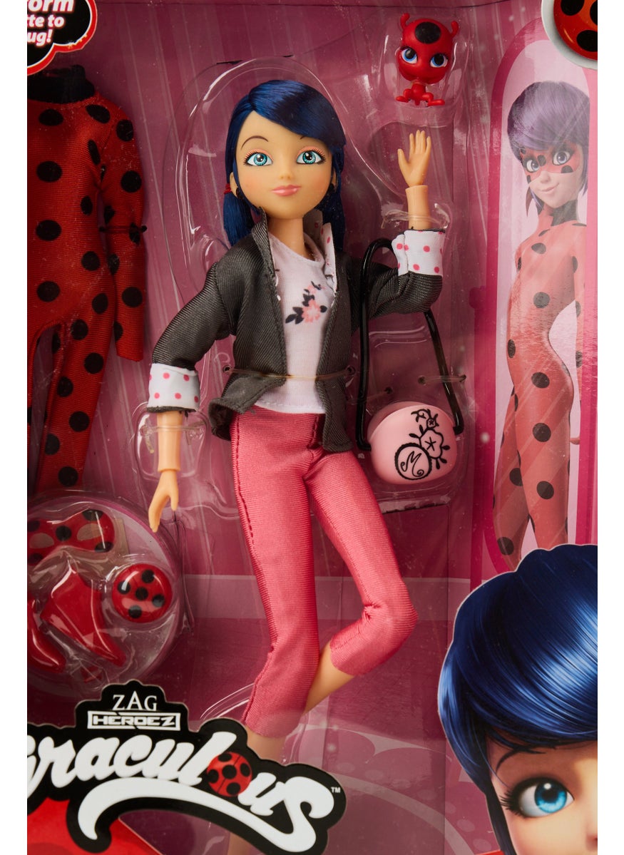 Superhero Secret Marinette with Ladybug Fashion Outfit Doll