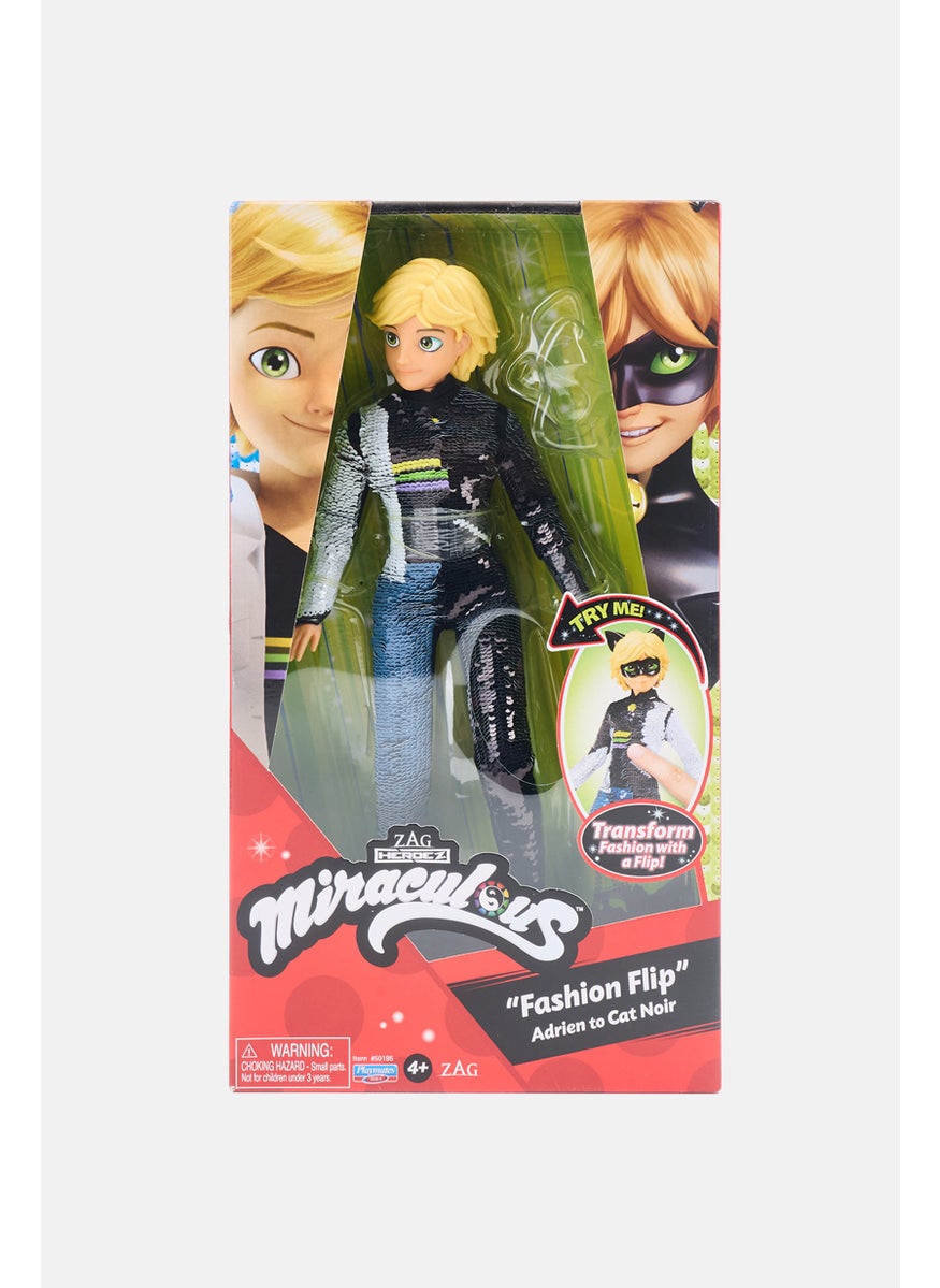 Fashion Flip Adrien To Cat Noir With Sequins Outfit  Fashion Doll