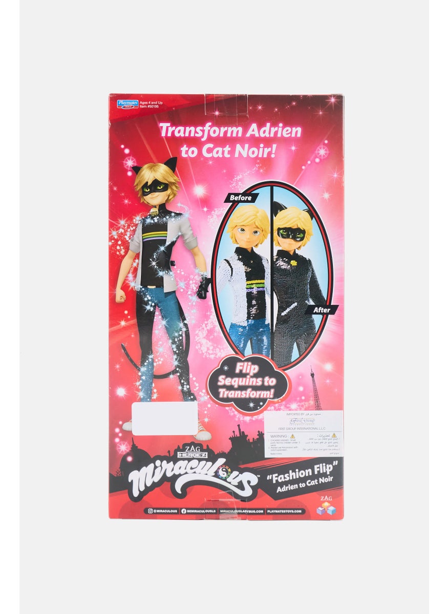 Fashion Flip Adrien To Cat Noir With Sequins Outfit  Fashion Doll