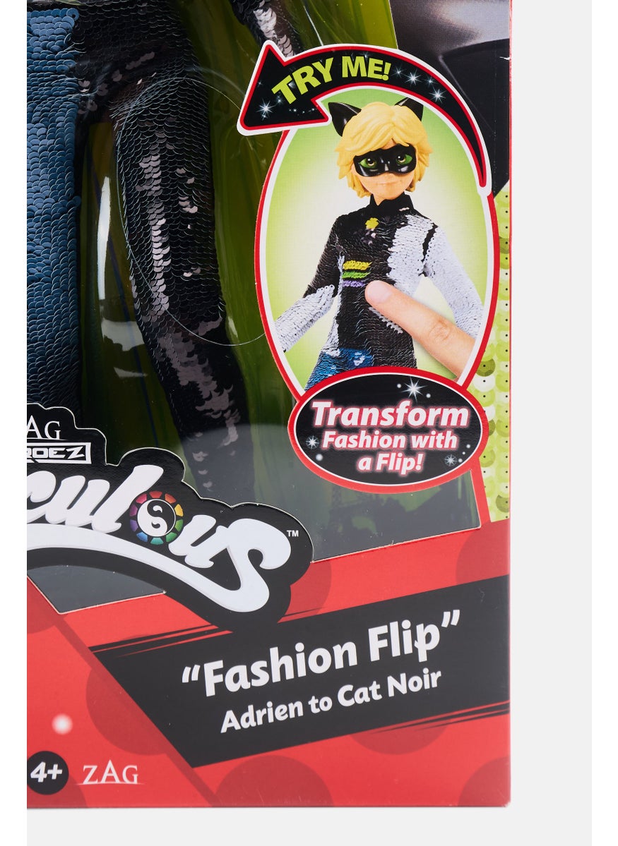 Fashion Flip Adrien To Cat Noir With Sequins Outfit  Fashion Doll