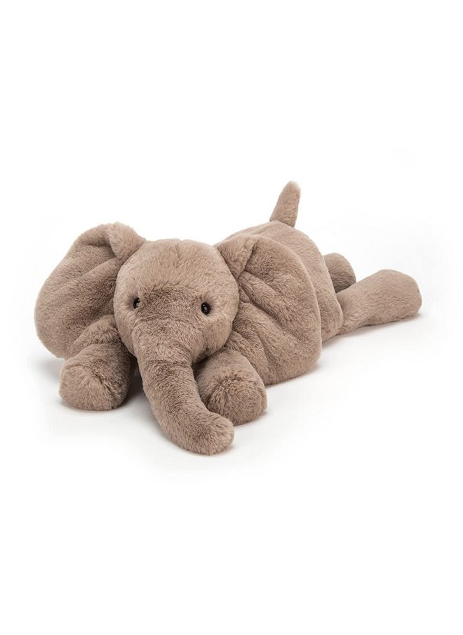 Jellycat Smudge Elephant Stuffed Animal, Medium 9.5 inches | Elephant Plush Toy | Classic Children's Gift