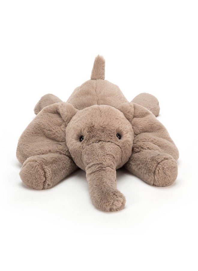 Jellycat Smudge Elephant Stuffed Animal, Medium 9.5 inches | Elephant Plush Toy | Classic Children's Gift