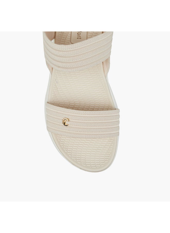 Women's Textured Sandals with Backstrap